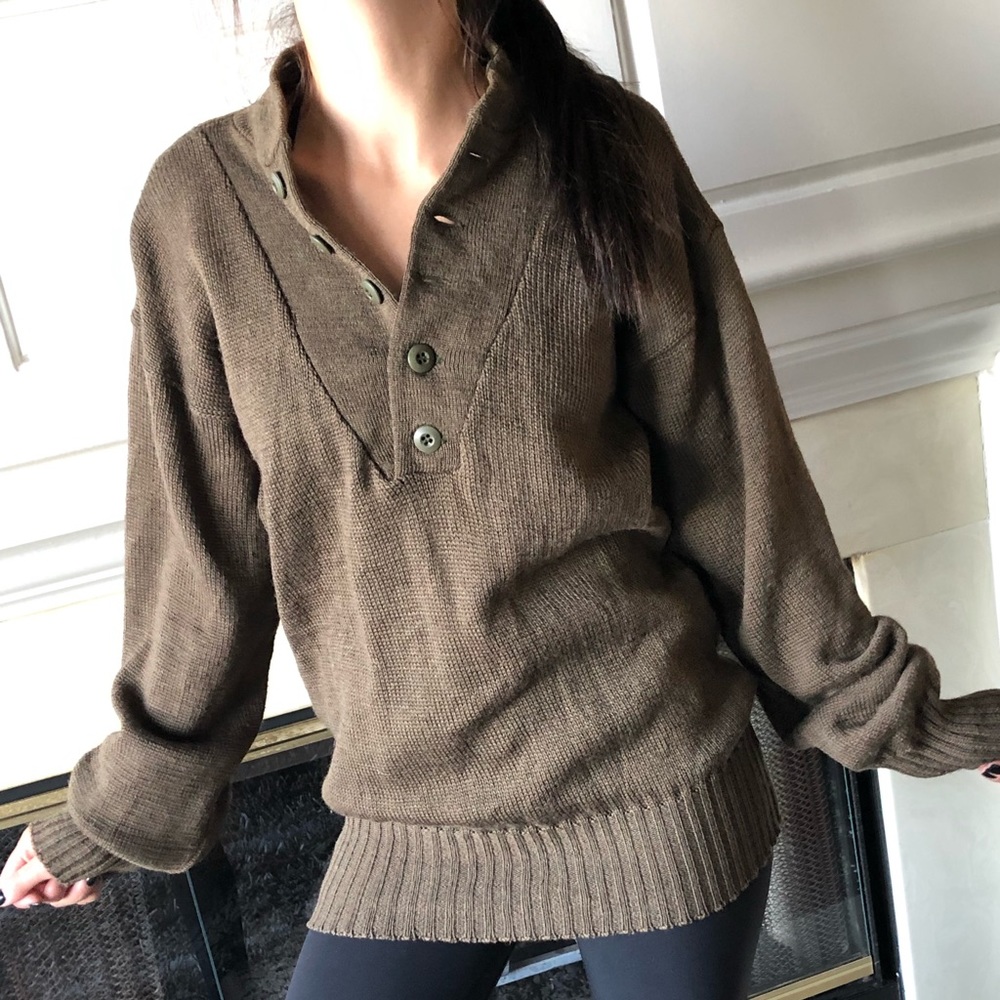Vintage oversized fisherman wool sweater